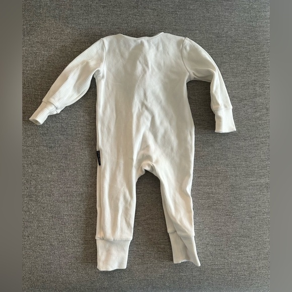Little Bipsy Ribbed 2-Way Zip Romper - Shell - 6-9 Months - Picture 10 of 10